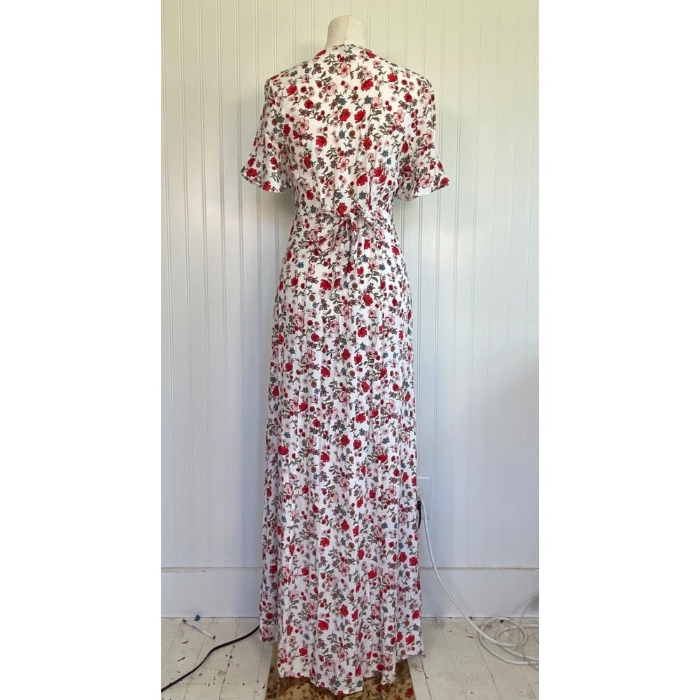 Forever 21 Womens Button Front Floral Cottagecore Maxi Dress Size S Bloomcore - Picture 7 of 12